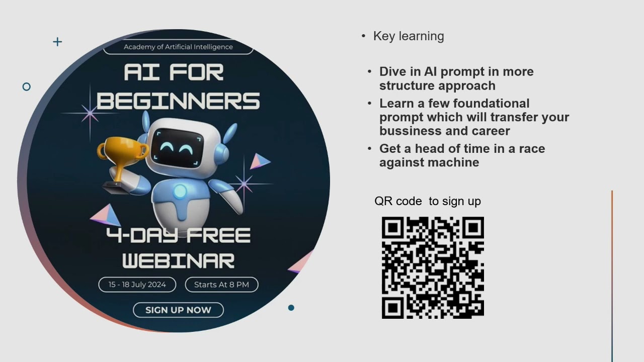 Academy of Artificial Intelligence Free Master Class Sign up