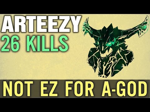 Dota 2 Arteezy Outworld Devourer 26 Kills - Not EZ for A-GOD