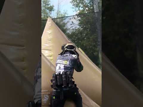 Pro Paintballer Clayton Rizzardo fighting for the win!