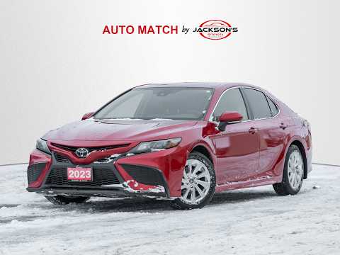 2023 Toyota Camry SE Auto in Red for sale at Jackson's Toyota in Barrie, ON
