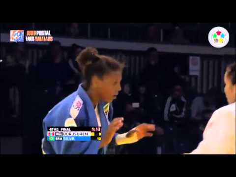 Judo Grand Prix Dusseldorf 2015 Final -57kg DORJSUREN Sumiya (MGL) vs. SILVA Rafaela (BRA)