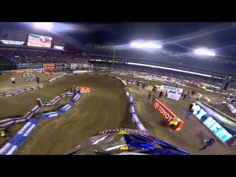 GoPro HD: James Stewart Heat Lap 2013 Monster Energy Supercross Anaheim Opener