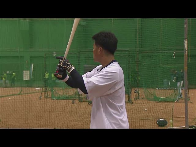 【春季キャンプ】ライオンズドラフト1位ルーキー・蛭間拓哉が室内でバッティング練習!!  2023年2月6日 埼玉西武ライオンズ