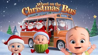 Wheel on the Christmas Bus + Twinkle Twinkle Christmas | Kids Spaceship | Toddlers Rhymes