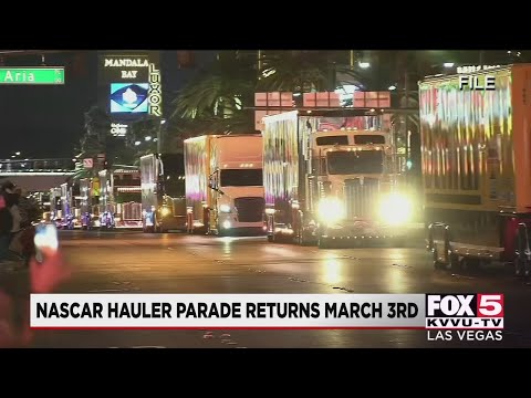 NASCAR Hauler Parade returns to Las Vegas Strip March 3