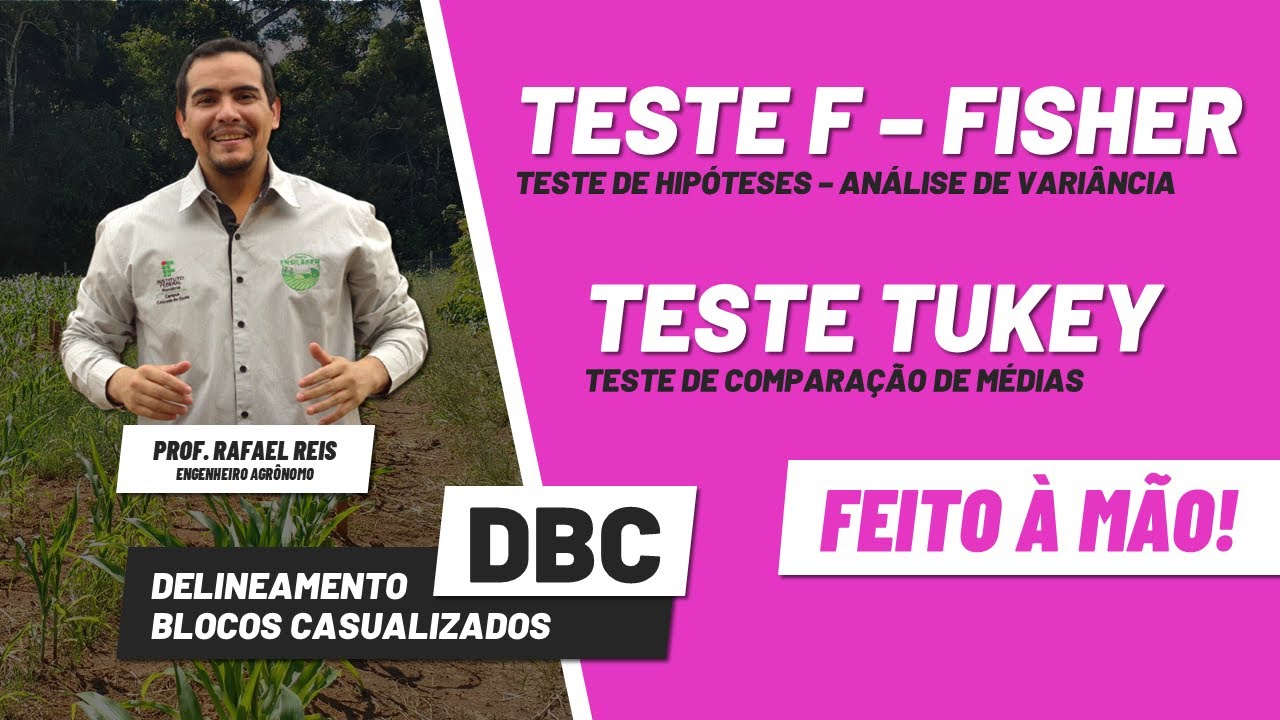 Teste F e Teste Tukey - Calculando à mão para um Experimento em DBC