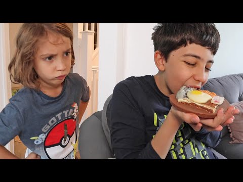 Got tricked by his brother!