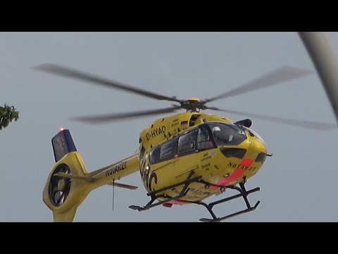 RTH Christoph 23-BRAVO D-HYAO Luftrettung ADAC/BW BWZK Koblenz startet an Uniklinik Bonn am 26.07.21