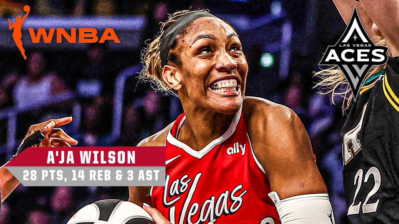 A'ja Wilson and Jackie Young combine for 55 PTS in clutch W over Valkyries | WNBA on ESPN