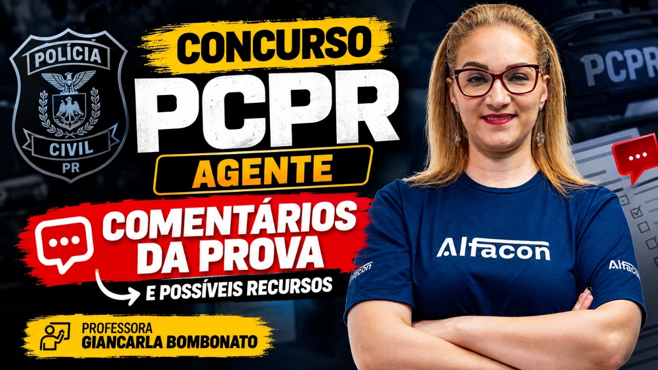 PCPR 2026: Comentários da Prova  e Possíveis Recursos Língua Portuguesa Prof Giancarla Bombonato
