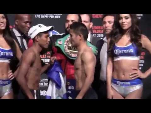 Roman Chocolatito Gonzalez vs Brian Viloria - WEIGH IN - FACE OFF!