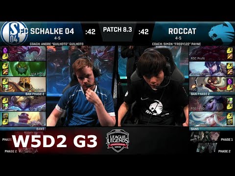 FC Schalke 04 vs ROCCAT | Week 5 Day 2 of S8 EU LCS Spring 2018 | S04 vs ROC W5D2 G3