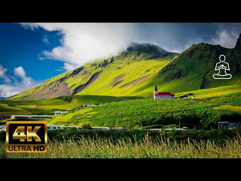 4K 1 hour of Relaxing Music with beautiful Iceland videos.