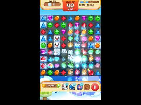 Jewel Match King Level 257 - Walkthrough ( No Booster )