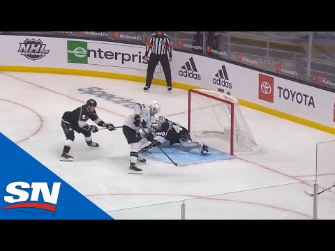 Timo Meier Dekes Around Cal Petersen To Get Sharks On Board First