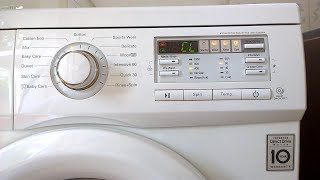 LG Washing Machine - Child Lock - How To Set