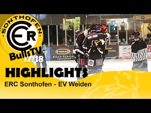 ERC Sonthofen vs. Blue Devils Weiden (18.02.2018) - Highlights | ERC Sonthofen