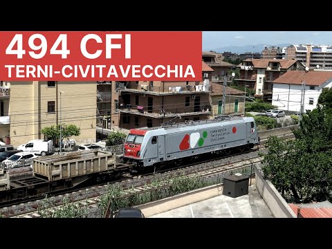 494 di CFI in servizio sulla relazione tra Terni e Civitavecchia