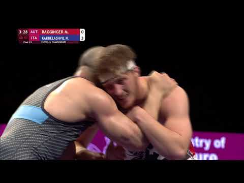 BRONZE GR - 97 kg: M. RAGGINGER (AUT) v. N. KAKHELASHVIL (ITA)