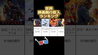 世界映画興行収入ランキング🎬#映画 #レビュー