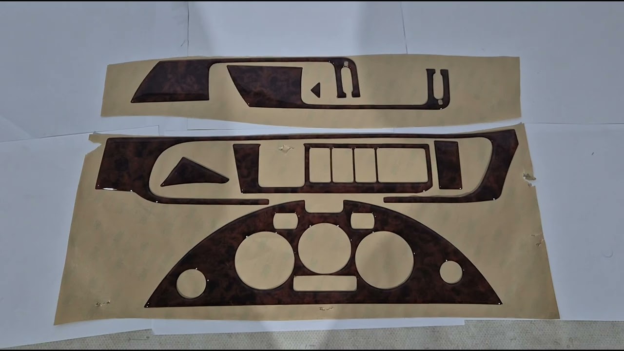 Nissan Note 2004-2012 гг. Накладки на Панель Приборов Дерево Video 1