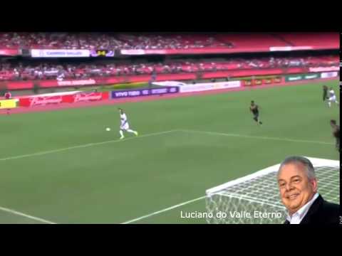 São Paulo 3 x 0 Botafogo - Brasileirão 2014 - Narração: Oscar Ulisses ( Rádio Globo SP )