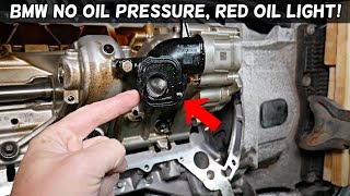 FIX BMW RED OIL LIGHT ON, NO OIL PRESSURE EASY