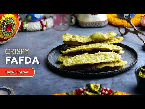 Crispy Gujarati Fafda | Easy & Tasty Diwali Snack | Quick Gram Flour Recipe