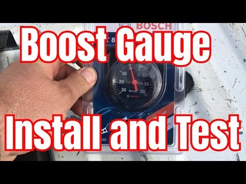 Bosch FST- 8213 Boost Gauge Install and Test Drive