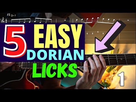 5 Easy Dorian Licks for Beginner Jazz Guitar