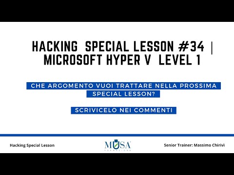 Hacking  Special Lesson #34 | Microsoft Hyper V  Level 1