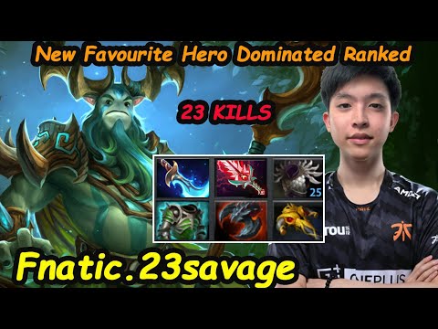 Fnatic 23savage [Nature Prophet] New Favourite Hero Dominated Sever SEA 10K MMR Carry pro gameplay