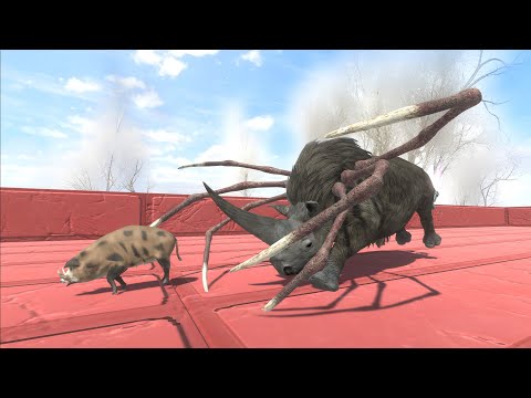 Escape from Woolly Rhino Alien - Animal Revolt Battle Simulator