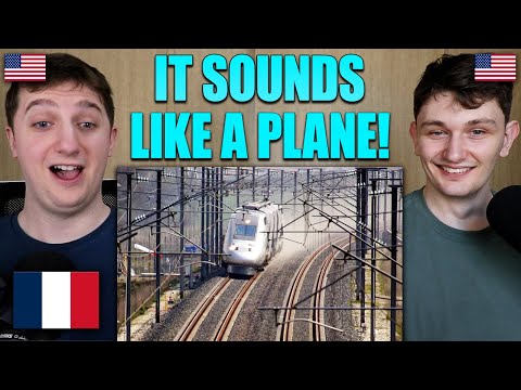 Americans React to the Fastest Train in Europe (574 km/h)