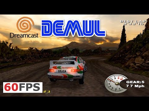 Dreamcast V-Rally 2 Expert Edition 60fps 1440p 16:9 Demul emu (2000)