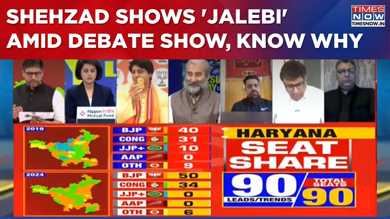 Shehzad Poonawalla Shows 'Jalebi' In Debate Show After Congress Celebrates Premature Victory | News
