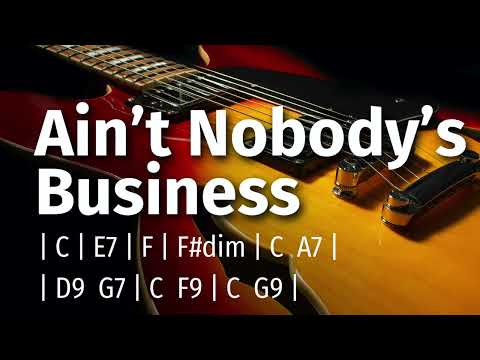 Ain't Nobody's Business Slow Blues Backing Jam Track in the Key of C