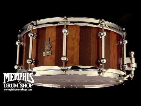 Brady Jarrah Sheoak Hybrid Snare Drum 14 x 6.5 Block Shell (HYB1465JSS-HYB052) - 360