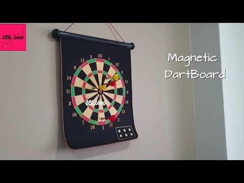 15 Inch Double-Sided Magnetic Dartboard Set