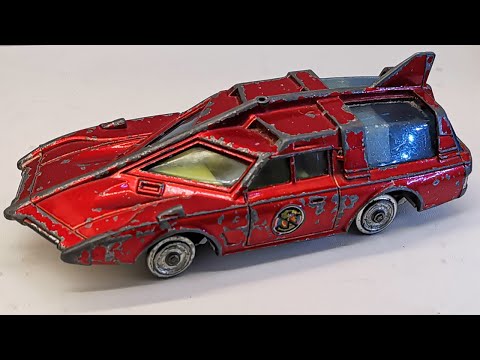 Dinky restoration of Spectrum Patrol No. 103 serial "Captain Scarlet". Diecast model toy.