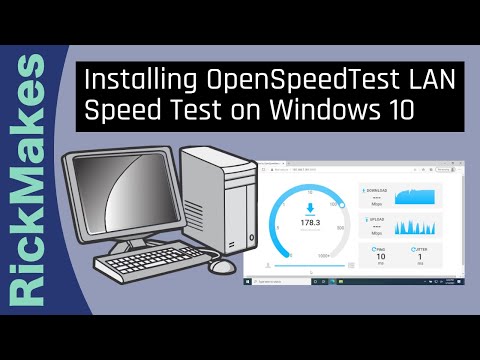 Installing OpenSpeedTest LAN Speed Test on a Windows 10