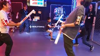「2vs2のチーム戦でのCyber KASSEN」- GAME Watch