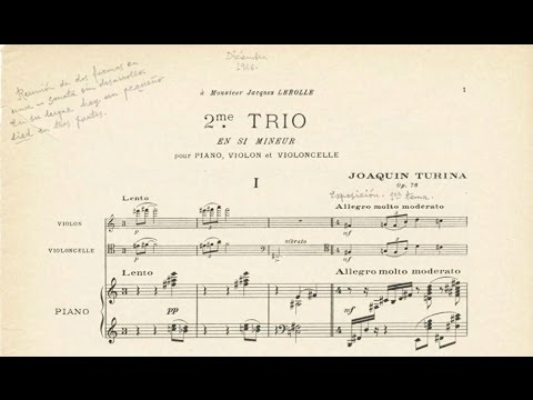 Joaquín Turina: Trío nº 2 Op. 76 (1933)