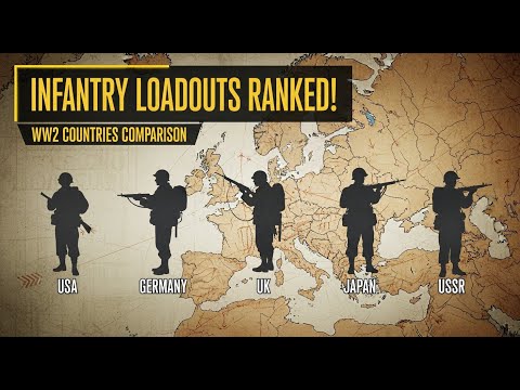Ranking Eight WW2 Countries by Infantry Loadouts