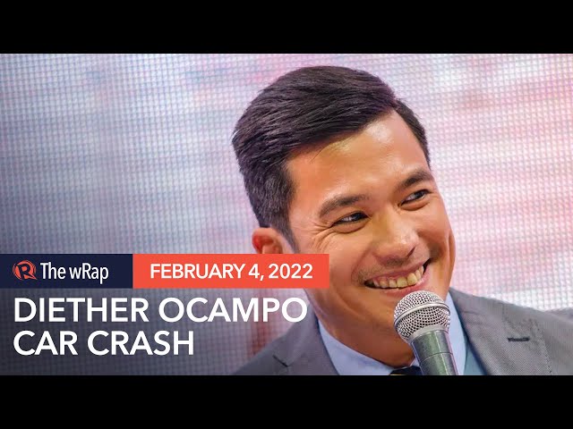 Diether Ocampo rushed to hospital after car crash in Makati City