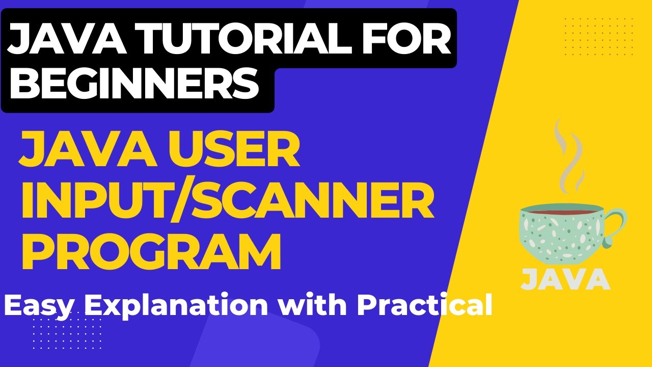 User Input Program in Java Tutorial