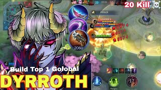 20 kill! Dyrroth1Shot Gameplay mobile legends/Dyrroth Gameplay/#ml2b