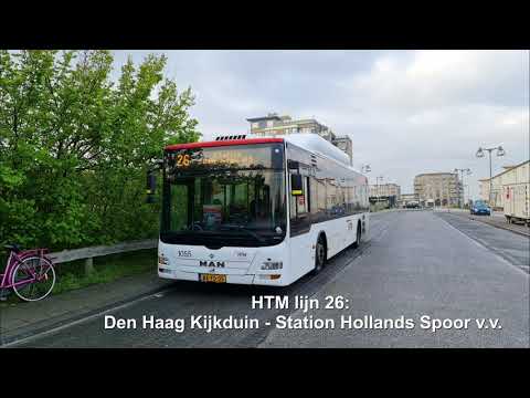 HTM lijn 26: Kijkduin - Station Hollands Spoor - Kijkduin - Garage Telexstraat | 2021