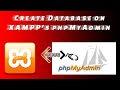 How To Create Basic Database On XAMPP S PhpMyAdmin 2020