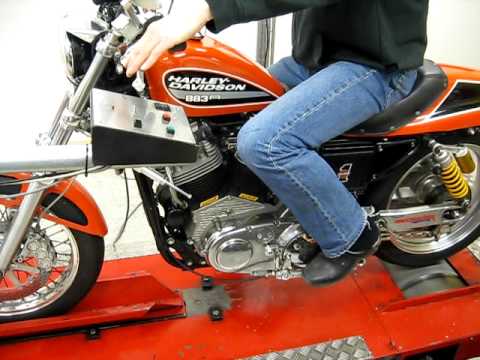 S&S 100" XL Sportster. Axtell Ductile Iron cylinders break in.